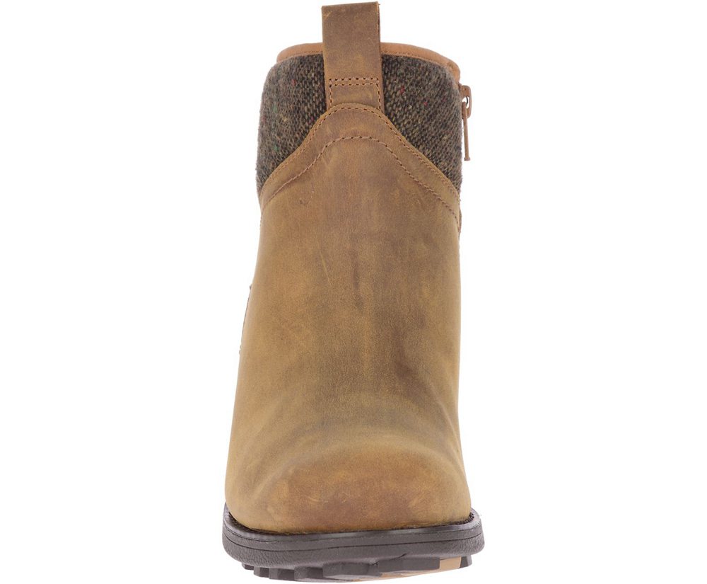 Botas Senhora - Merrell Chateau Ii Mid Pull Waterproof - Marrom - ZBL485917